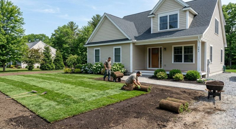 Bluegrass Sod Installation in Rockwall, TX