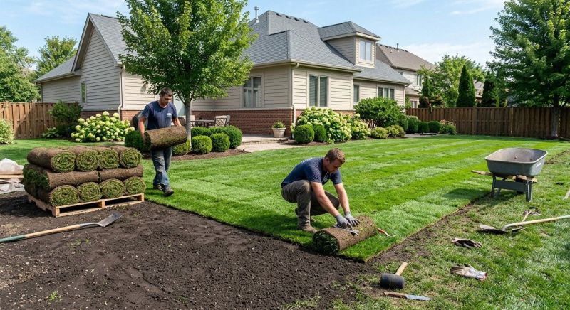 Bluegrass Sod Installation in Aiken, SC